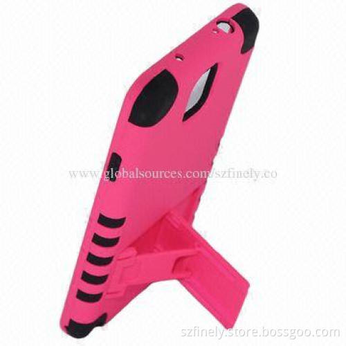 PC + Silicone Phone Case for Samsung Note 3, 3-in-1 Design with Stand Function, Different Angles